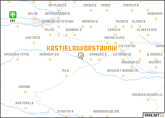 map of Kaštieľ a Dvor Sťavník