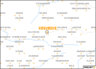 map of Kašubove