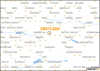 map of Kasyldów
