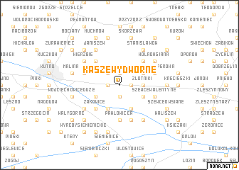 map of Kaszewy Dworne