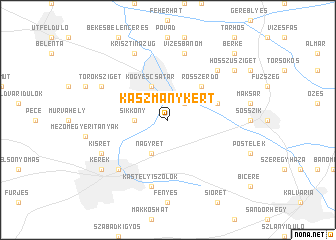 map of Kászmánykert