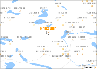 map of Kaszuba