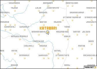 map of Kātābāri