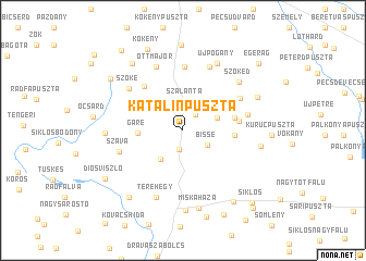 map of Katalinpuszta