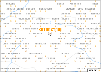 map of Katarzynów