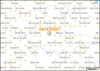 map of Kateřinky