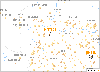 map of Katići