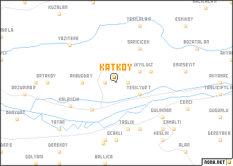 map of Katköy