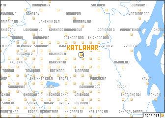 map of Kātlāhār