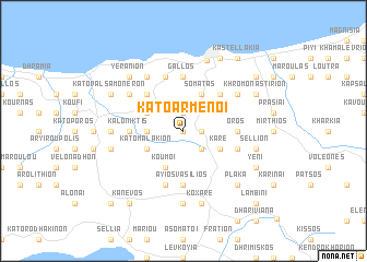 map of Káto Arménoi