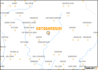 map of Káto Dhrosiní