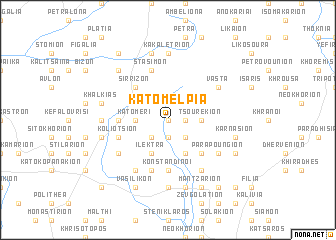 map of Káto Mélpia