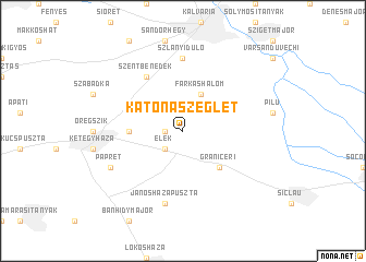 map of Katonaszeglet