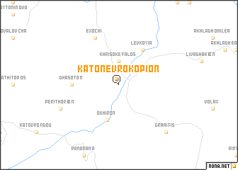 map of Káto Nevrokópion