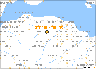 map of Káto Salmeníkos