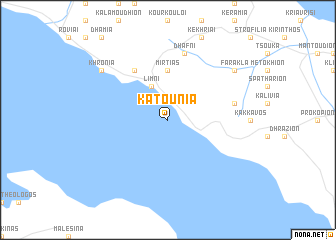 map of Katoúnia