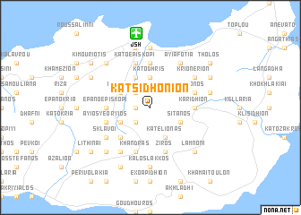 map of Katsidhónion