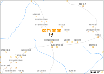 map of Katyonon