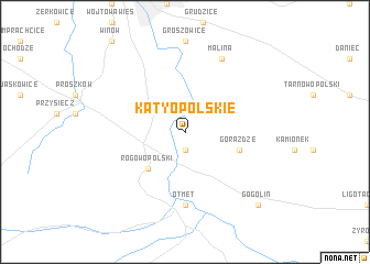 map of Kąty Opolskie