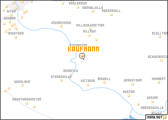 map of Kaufmann