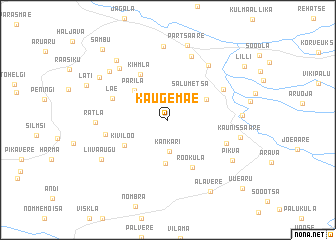 map of Kaugemäe