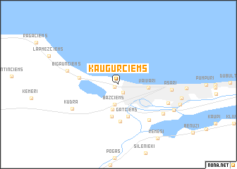 map of Kaugurciems