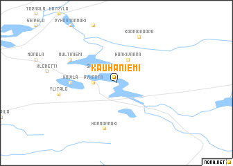 map of Kauhaniemi