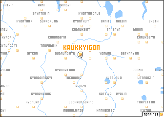 map of Kaukkyigon