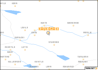 map of Kaukomäki