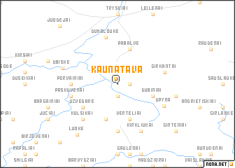 map of Kaunatava
