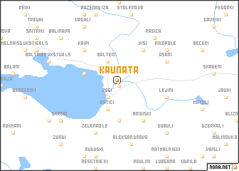 map of Kaunata