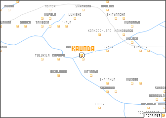 map of Kaunda