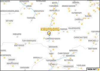 map of Kaŭn-dong