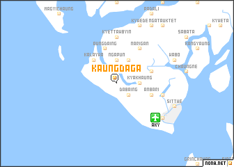 map of Kaungdaga