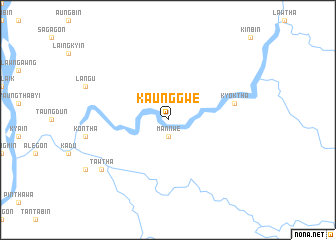 map of Kaunggwe