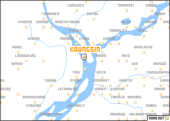 map of Kaungsin
