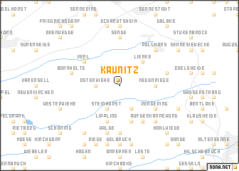 map of Kaunitz