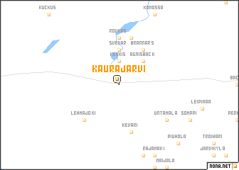 map of Kaurajärvi
