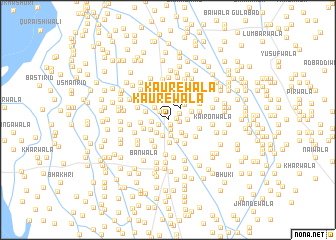 map of Kaurewāla