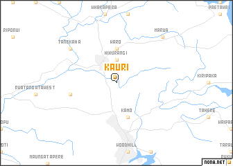 map of Kauri