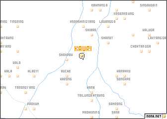 map of Kauri