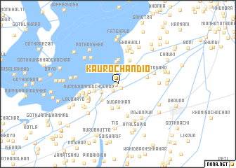map of Kauro Chāndio