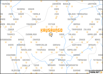 map of Kausaungo