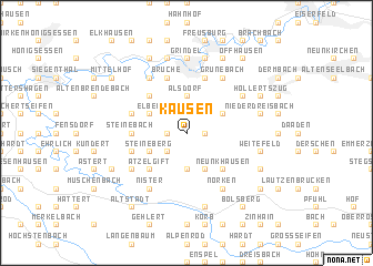 map of Kausen