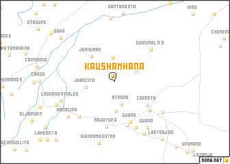 map of Kaushamhana