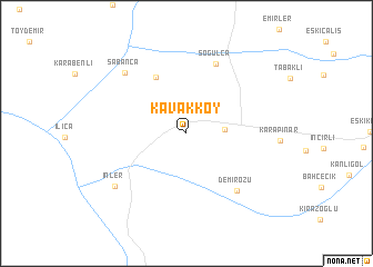 map of Kavakköy