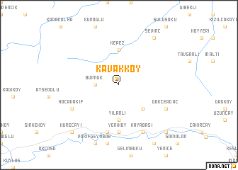 map of Kavakköy