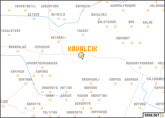 map of Kavalcık