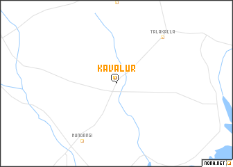 map of Kavalūr