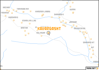 map of Kavār Dasht